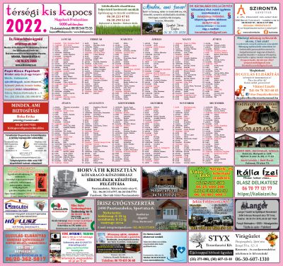 Naptár 2022. borítója